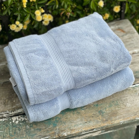 Threshold Bath Threshold 0 Cotton Light Blue 2 Bath Towels Set